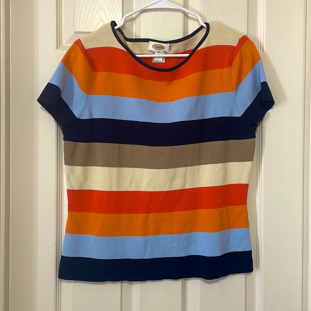 Talbots XL striped top